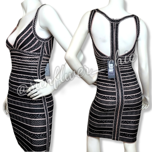 Herve Leger/Max Azria Lace Textured Bandage Dress - Picture 11 of 16